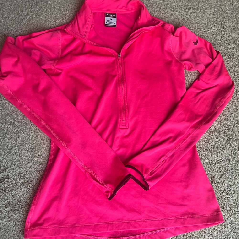 Nike Thermal Quarter-zip Neon Pink
